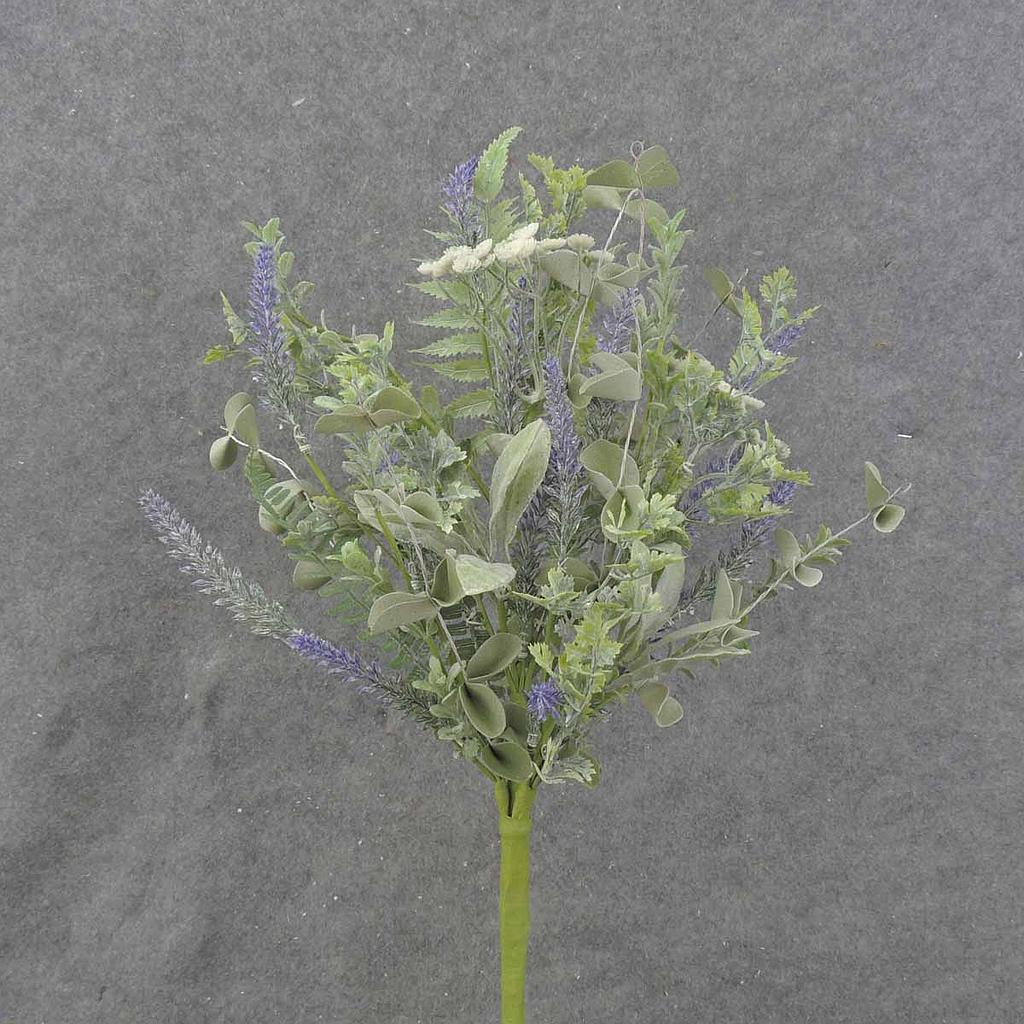 22" HEATHER/FERN/EUCALYPTUS BUSH