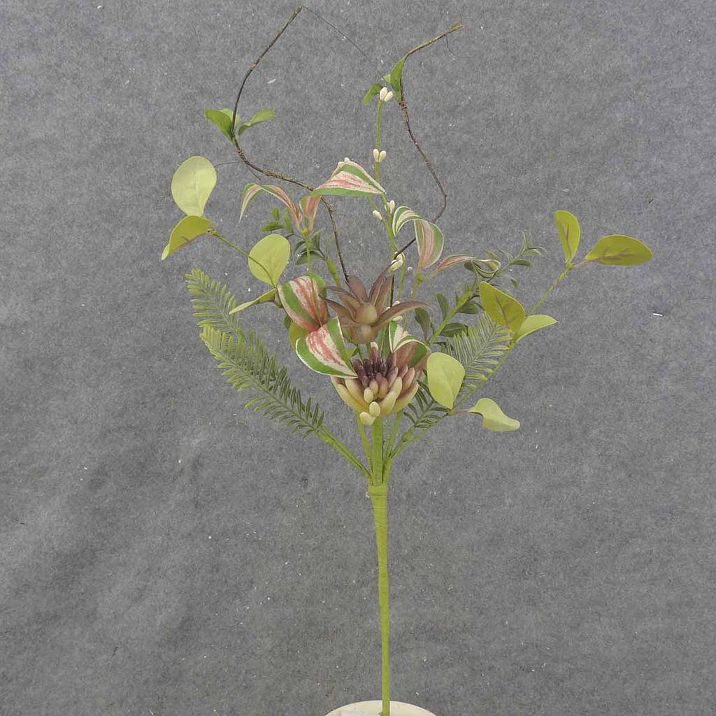 MIXED FOLIAGE/SUCCULENT BUSH 21"