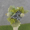LEAF &amp; BERRY PICK W/POPPY PODS 10&quot;