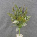 21" EUCALYPTUS/THISTLE/SUCCULENT BUSH