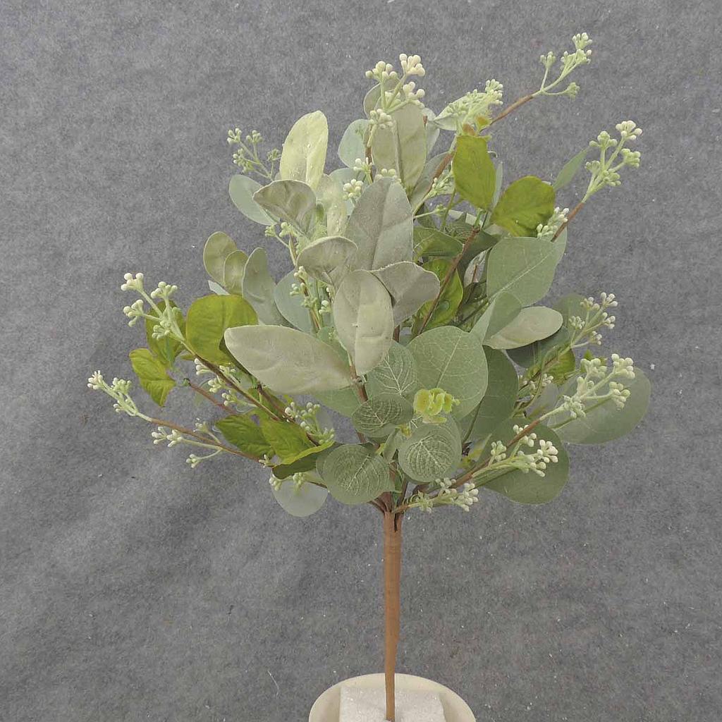 SEEDED EUCALYPTUS BUSH 20&quot; W/MIXED COLORING