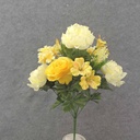 PEONY/ROSE/HYDRANGEA BUSH X14 21" TWO-TONE YELLOW