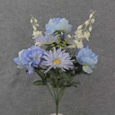 PEONY/GERBERA/HYDRANGEA BUSH X14 23" BLUE