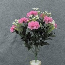 20" CARNATION BUSH X18  PINK/WHITE