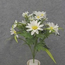 MIXED DAISY BUSH X10 18.5" CREAM/WHITE
