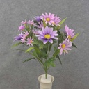 MIXED DAISY BUSH X10 18.5" PURPLE/LAVENDER