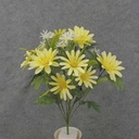 MIXED DAISY BUSH X10 18.5" YELLOW/WHITE