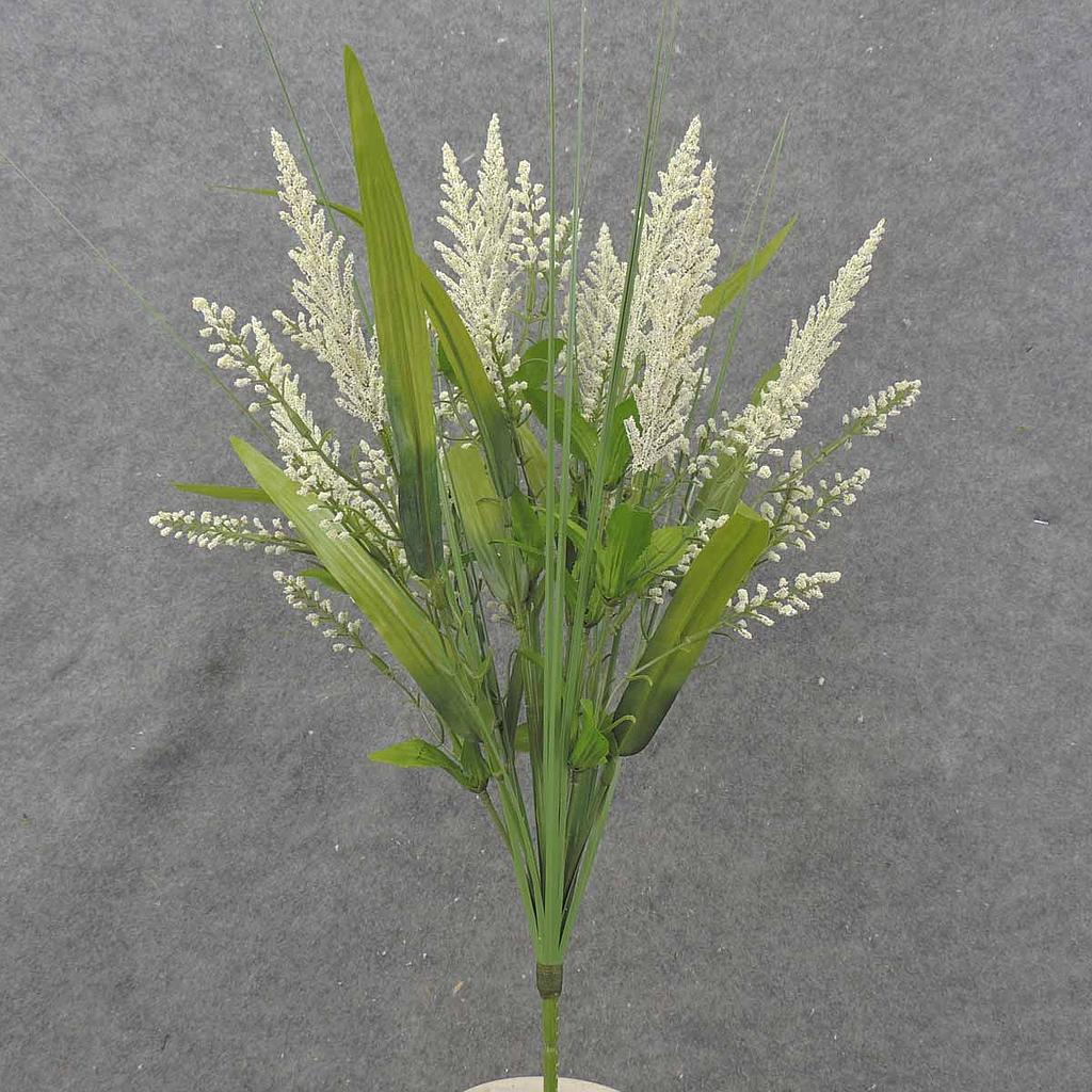 HEATHER/GRASS BUSH X10 21"  CREAM/WHITE