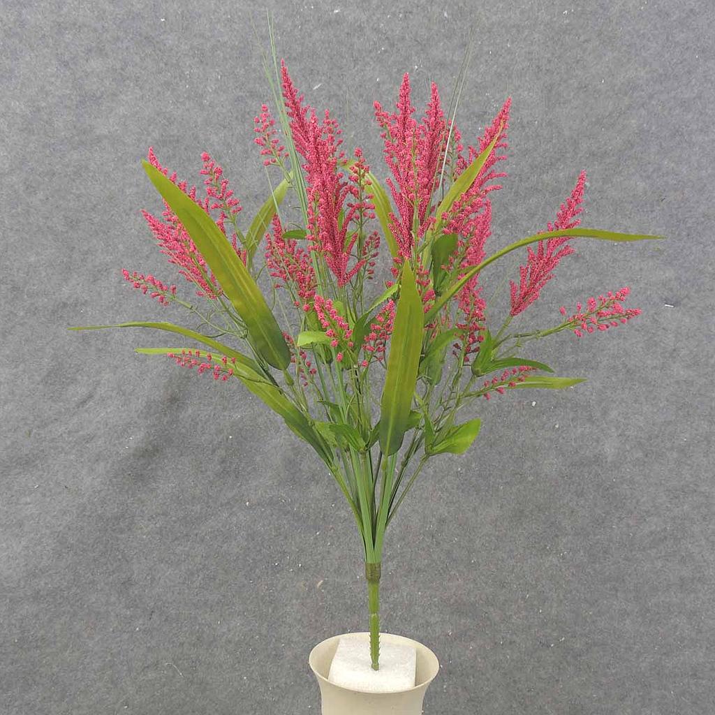 21" HEATHER/GRASS BUSH X10 PINK