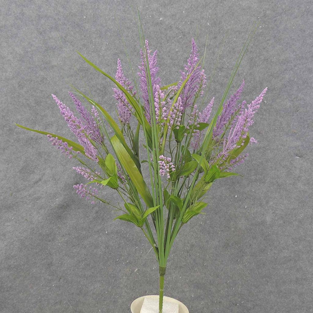 21" HEATHER/GRASS BUSH X10 LAVENDER