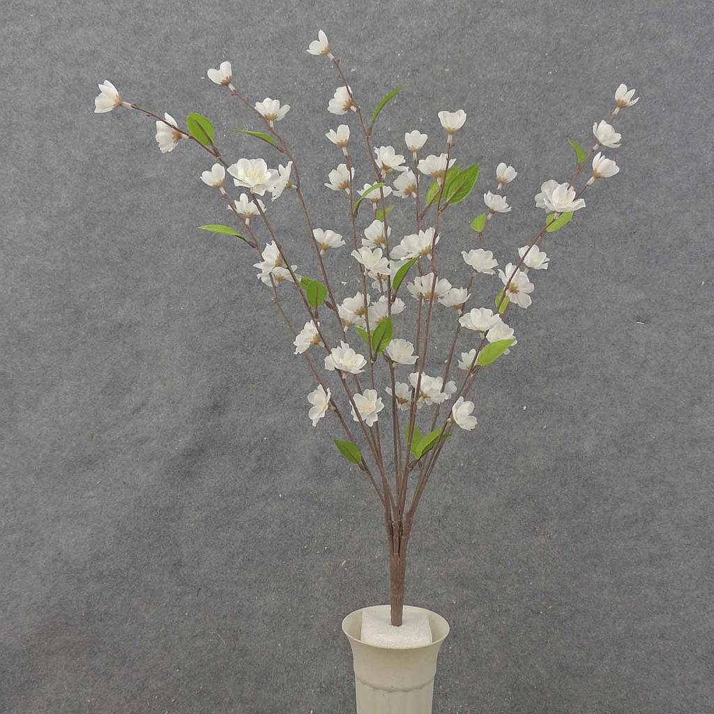 25" BLOSSOM BUSH X11 CREAM/WHITE