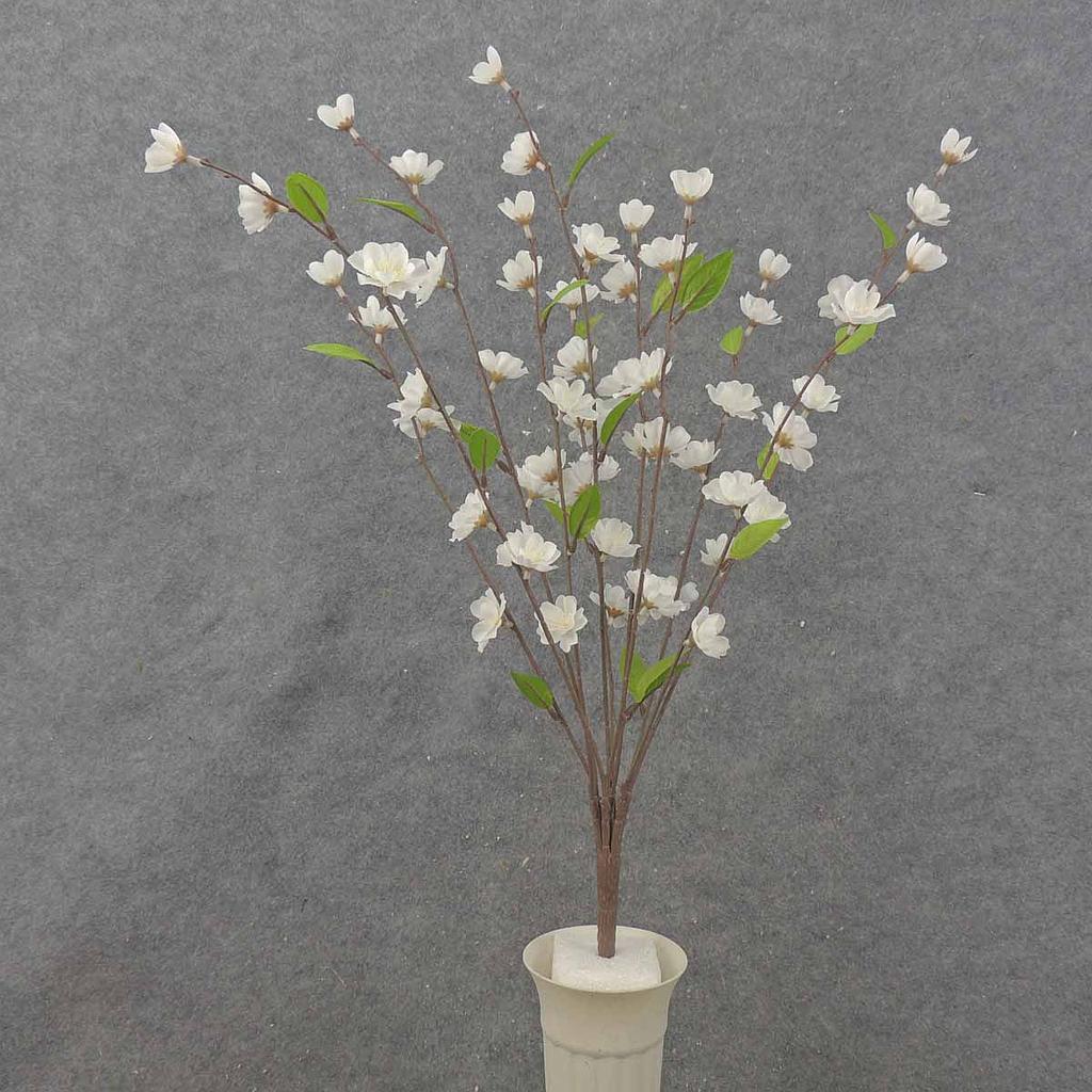 BLOSSOM BUSH 25" X11  CREAM/WHITE