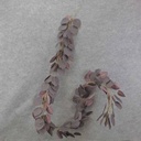 HEART SHAPE LEAF GARLAND 6'  PURPLE