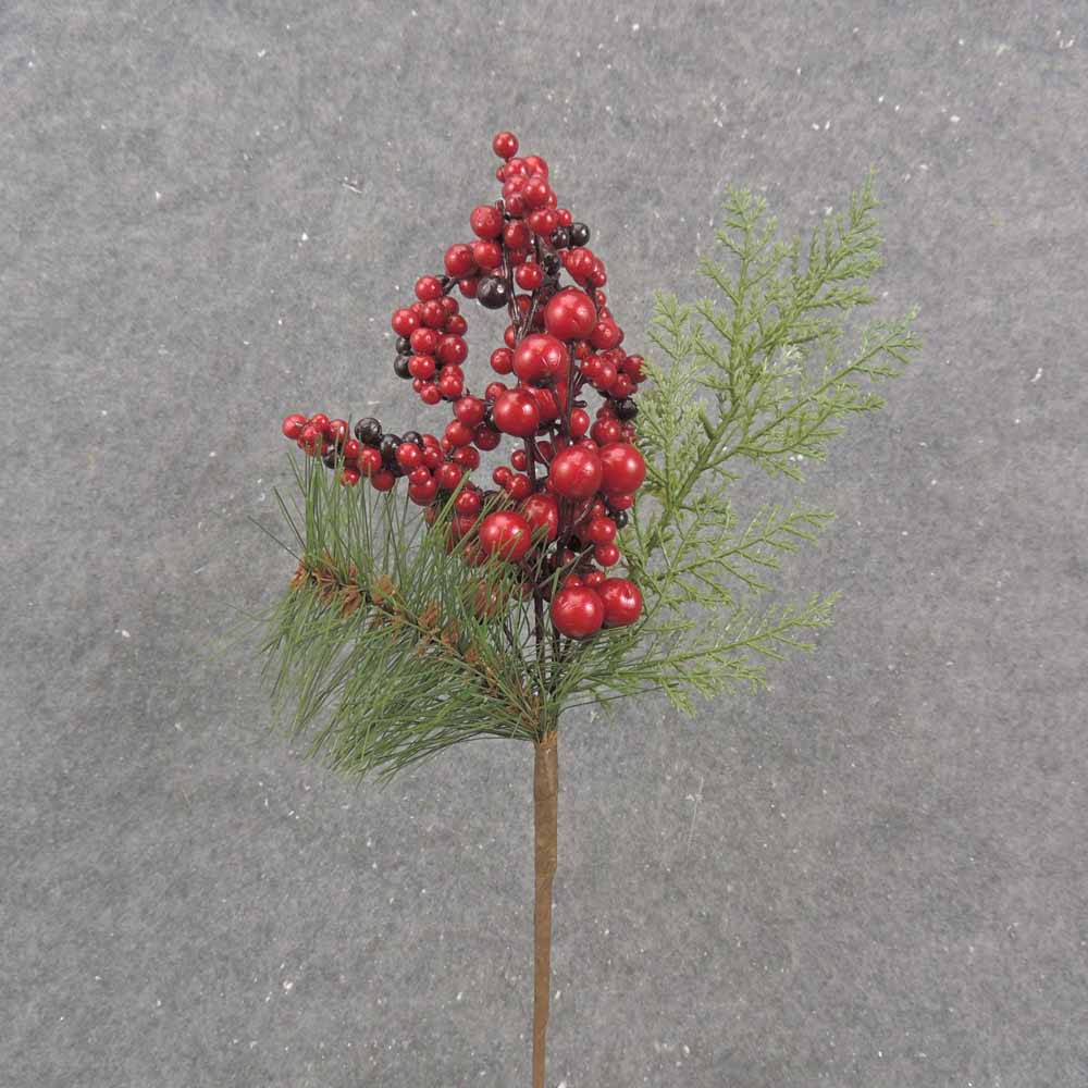 [XE0003] 13" PINE & BERRY CLUSTER PICK