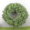 24" TWO-TONE GREEN PINE WREATH