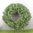 24&quot; TWO-TONE GREEN PINE WREATH