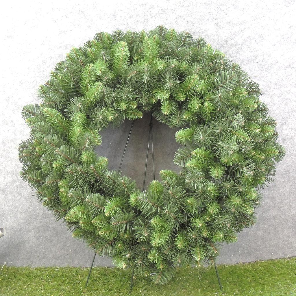 36&quot; TWO-TONE GREEN PINE WREATH