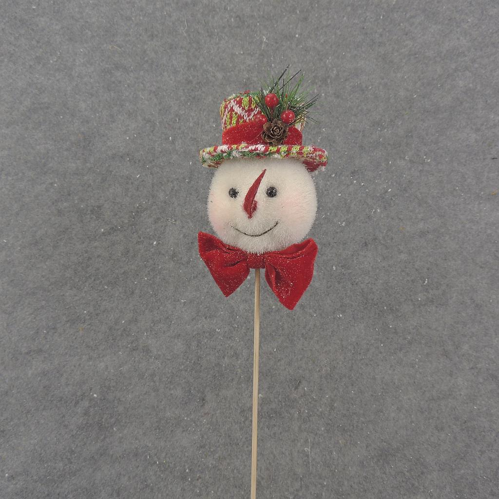 16" SNOWMAN PICK WITH TOP HAT