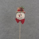 16&quot; SNOWMAN PICK WITH TOP HAT