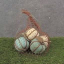 5.5" PUMPKINS TEAL/WHITE MIX (6/BAG)