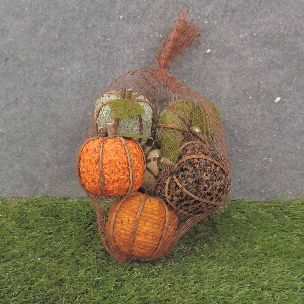 5.5" PUMPKINS ASSORTED COLORS (6/BAG)