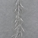 60" SILVER GLITTER GRASS GARLAND