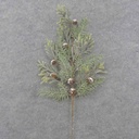 29&quot; FROSTED PINE SPRAY W/CONES