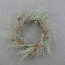 20" PINE WREATH W/CONES & TWIGS