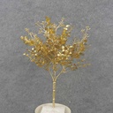 13" METALLIC EUCALYPTUS BUSH X5 GOLD