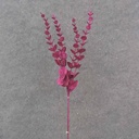 19&quot; PINK GLITTER EUCALYPTUS BUNDLE X4