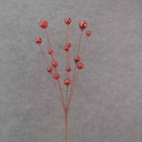24" RED ORNAMENT & GLITTER BALL SPRAY X7