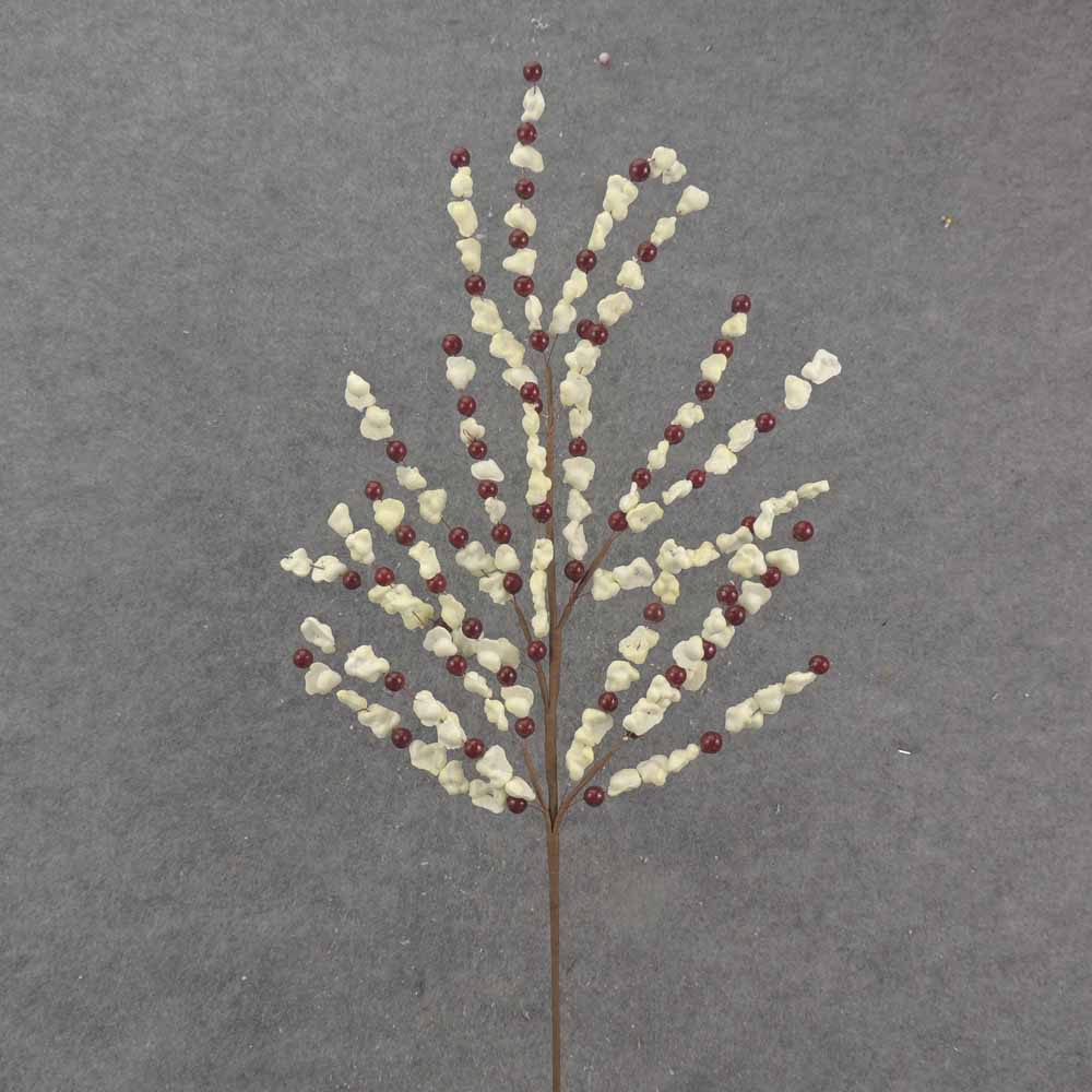 [XA0000-BUR] 27" POPCORN & BERRY SPRAY BURGUNDY