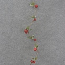 5' RED JINGLE BELL GARLAND W/PINE
