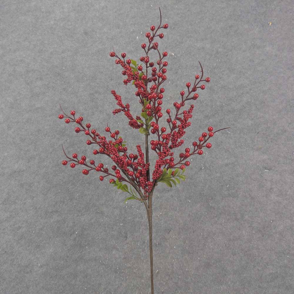 24" BERRY SPRAY w/LEAVES