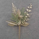 23" PINE & METALLIC FERN SPRAY