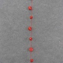 4' LARGE RED JINGLE BELL GARLAND