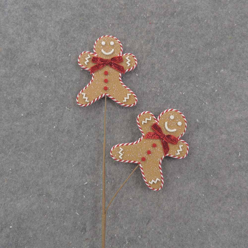 27" GINGERBREAD MAN SPRAY X2