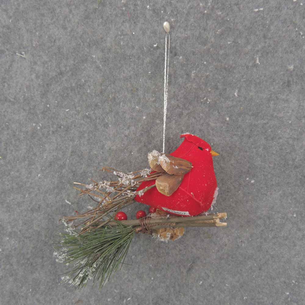 5" FAT CARDINAL ORNAMENT