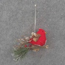 5" FAT CARDINAL ORNAMENT