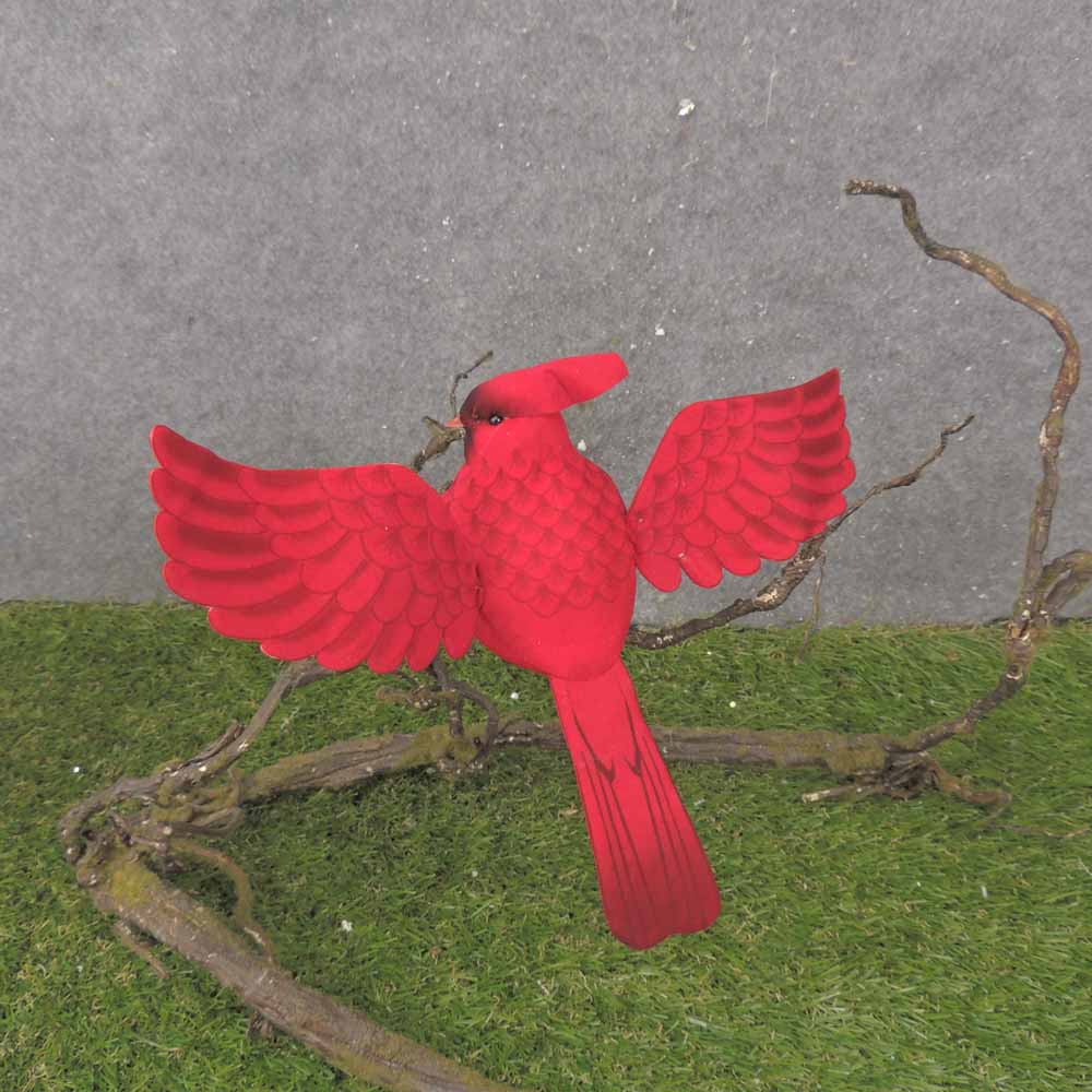 8"x11.5" FLYING MUSHROOM CARDINAL W/CLP