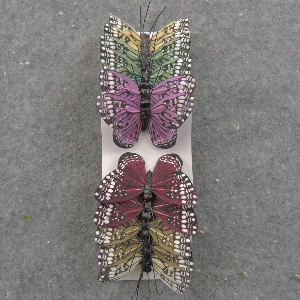2.5" FALL MONARCH BUTTERFLY 6-ASST