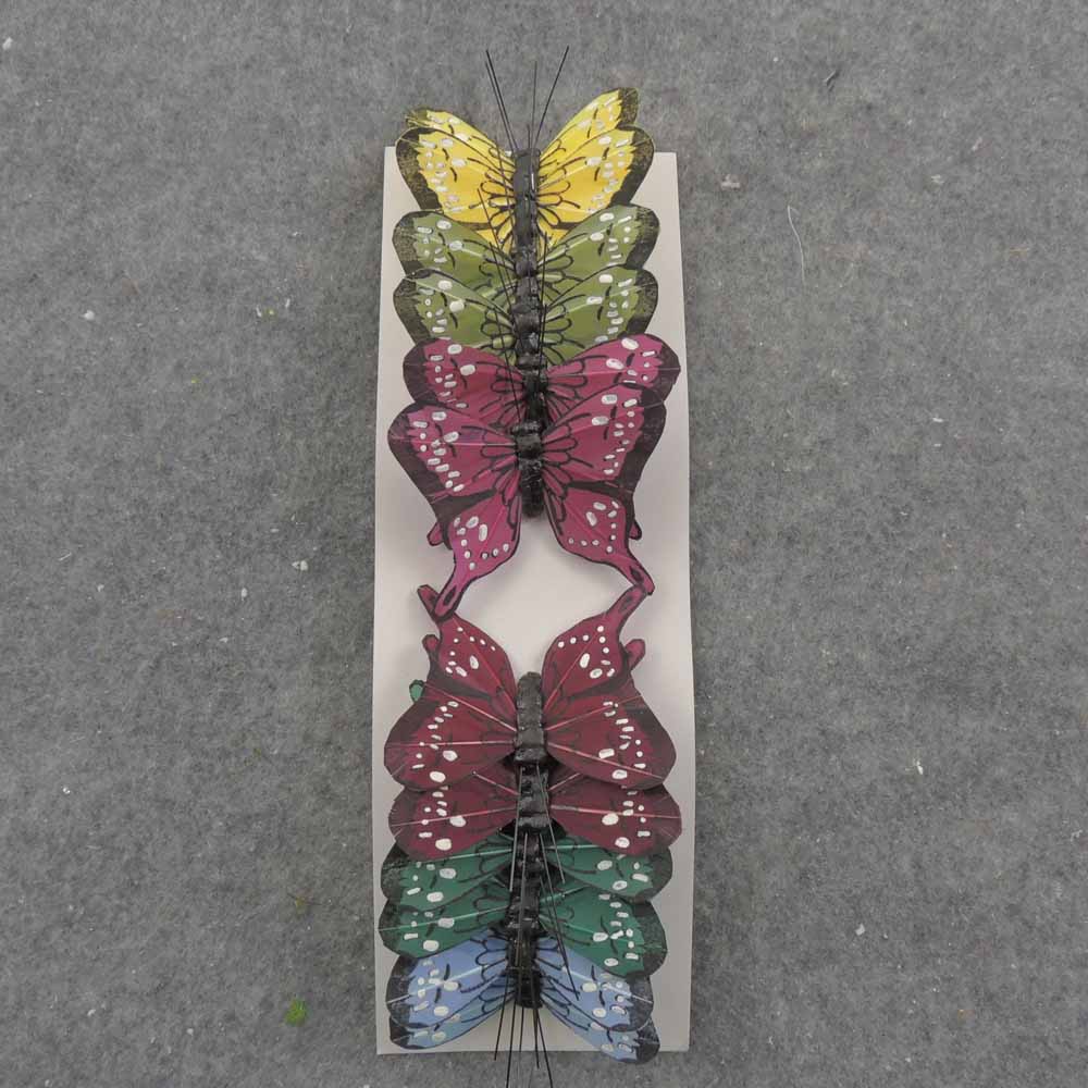2.75" SCALLOPTAIL BUTTERFLY w/WIRE 6-ASST