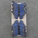 4.75" BLUE MONARCH BUTTERFLY W/WIRE
