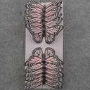 4.75&quot; PINK MONARCH BUTTERFLY W/WIRE