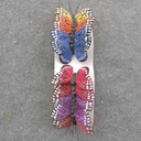 2.5" JEWELTONE MONARCH BUTTERFLY 6-ASST W/ WIRE