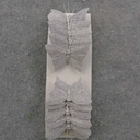 3" SILVER GLITTER BUTTERFLY W/WIRE