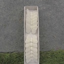 1.5" WHITE MICA BUTTERFLY W/WIRE