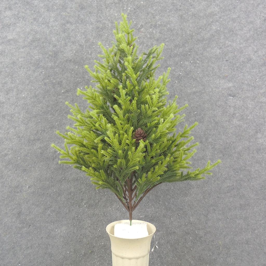 22" PINE BUSH W/CONES (8 LEVELS)