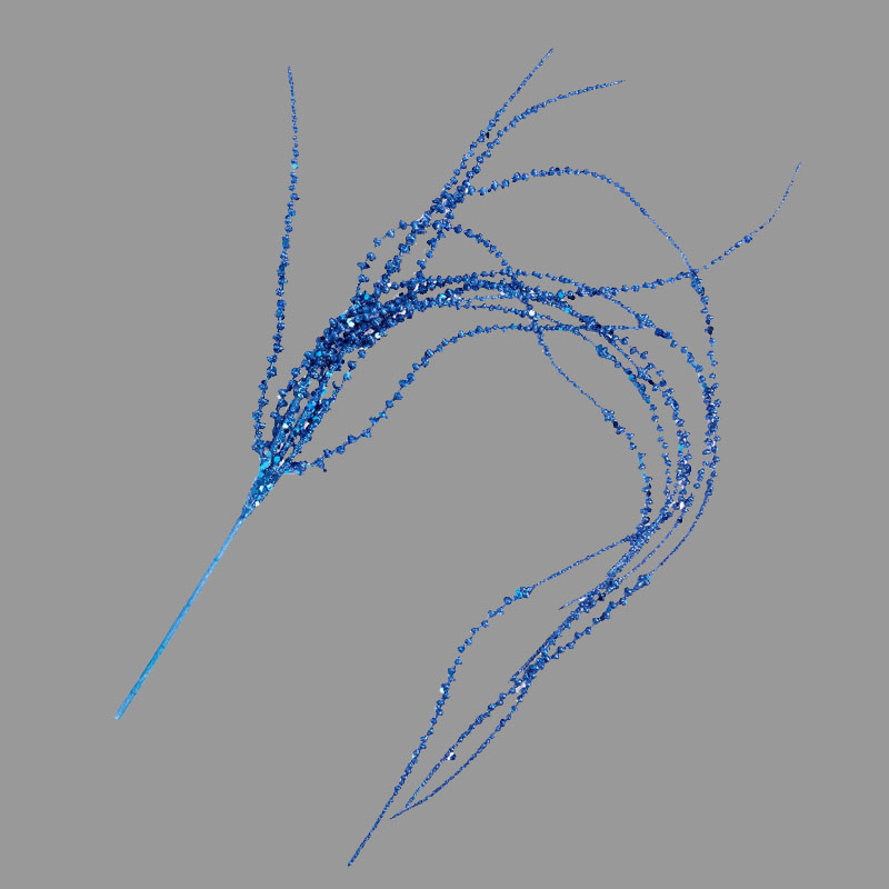 [XB9013-BLU] 32" HANGING GLITTER VINE BLUE