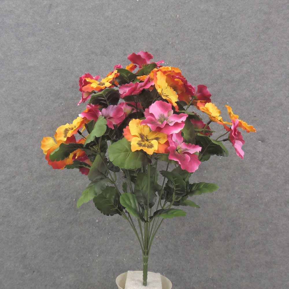 19.5&quot; PANSY BUSH X14 ORANGE/BEAUTY